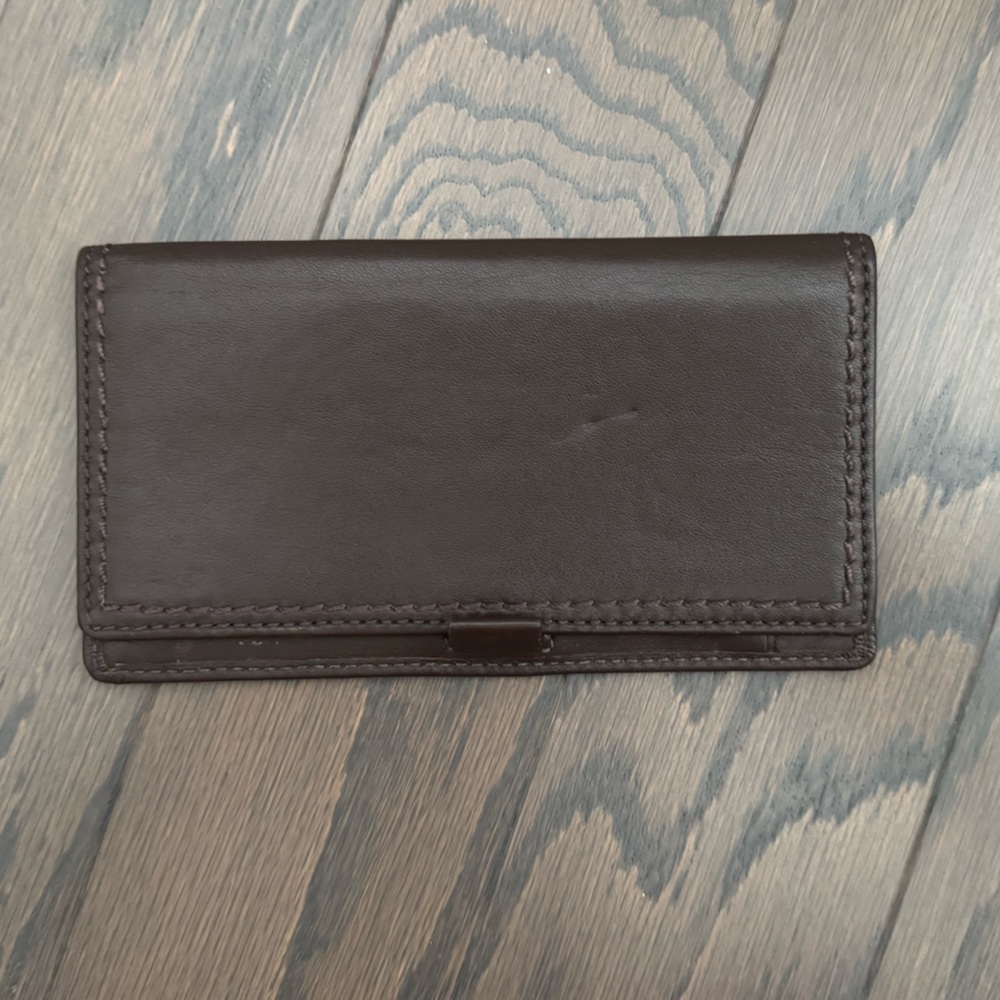 Vintage Coach Mahogany Turnlock Checkbook Cover and Wallet - Picture 8 of 12